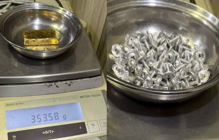 Ahmedabad Customs seize ₹36 lakh worth gold concealed in trolley bag screws at SVPI Airport