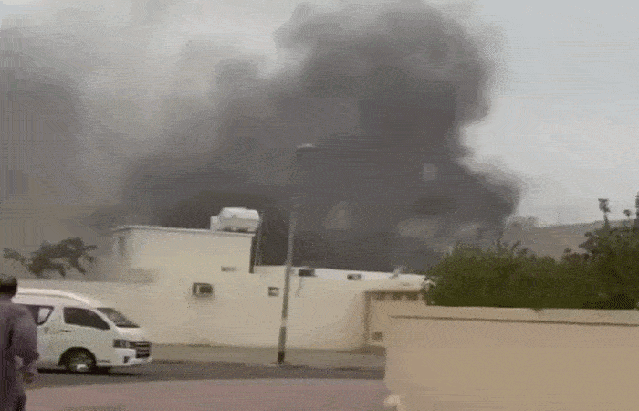 Explosion near Burj Khalifa