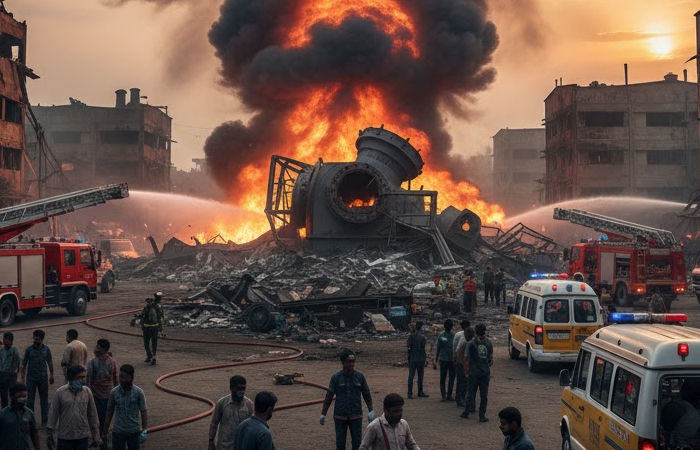 ભરૂચની સાયખા GIDCમાં વિકરાળ આગ: કંપનીમાં બોઈલર બ્લાસ્ટ થતાં 3 શ્રમિકોના કરૂણ મોત, 24 ઇજાગ્રસ્ત 1 - image