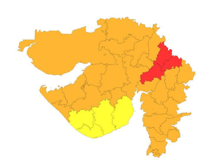 ગુજરાતમાં 3 જિલ્લામાં રેડ અને 23 જિલ્લામાં ઓરેન્જ એલર્ટઃ હવામાન વિભાગની લેટેસ્ટ અપડેટ 2 - image