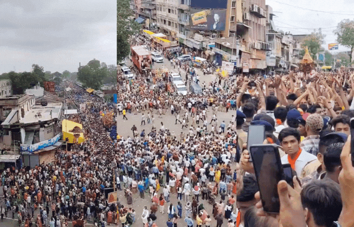 અમદાવાદમાં 148મી રથયાત્રા સંપન્ન: નગરચર્યા બાદ ત્રણેય રથ નિજ મંદિર પરત ફર્યા 6 - image