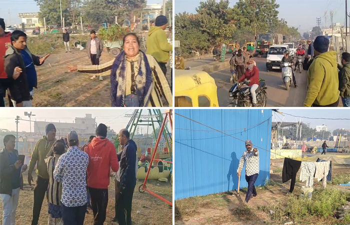 જામનગરમાં રણજીતસાગર રોડ પર ઘાસચારો વેચનારા બે શખ્સોએ પાલિકાના કર્મચારીની પાછળ પાવડો લઈને દોટ મુકતાં ભારે દોડધામ 1 - image