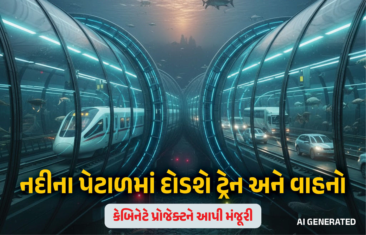 બ્રહ્મપુત્રા નદીના પેટાળમાં દોડશે ટ્રેન અને ગાડી : ભારતની પ્રથમ અંડરવોટર રોડ-કમ-રેલ ટનલને મળી મંજૂરી 1 - image