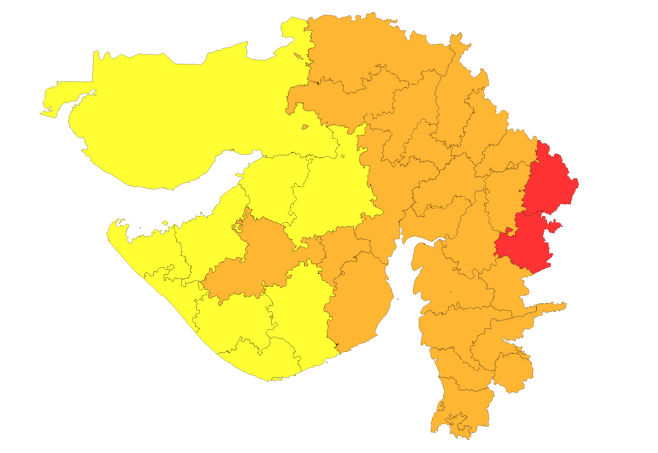 રાજ્યમાં આગામી 6 દિવસ ભારે વરસાદની આગાહી, દક્ષિણ અને ઉત્તર ગુજરાતના 16થી વધુ જિલ્લામાં એલર્ટ 2 - image