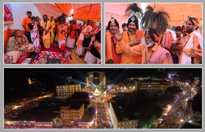 જૂનાગઢ: ભવનાથના મેળામાં અનોખી પરંપરા, નાગા સાધુઓ જેમને દક્ષિણા આપે છે તે 'જંગમ સાધુ' કોણ છે? 1 - image