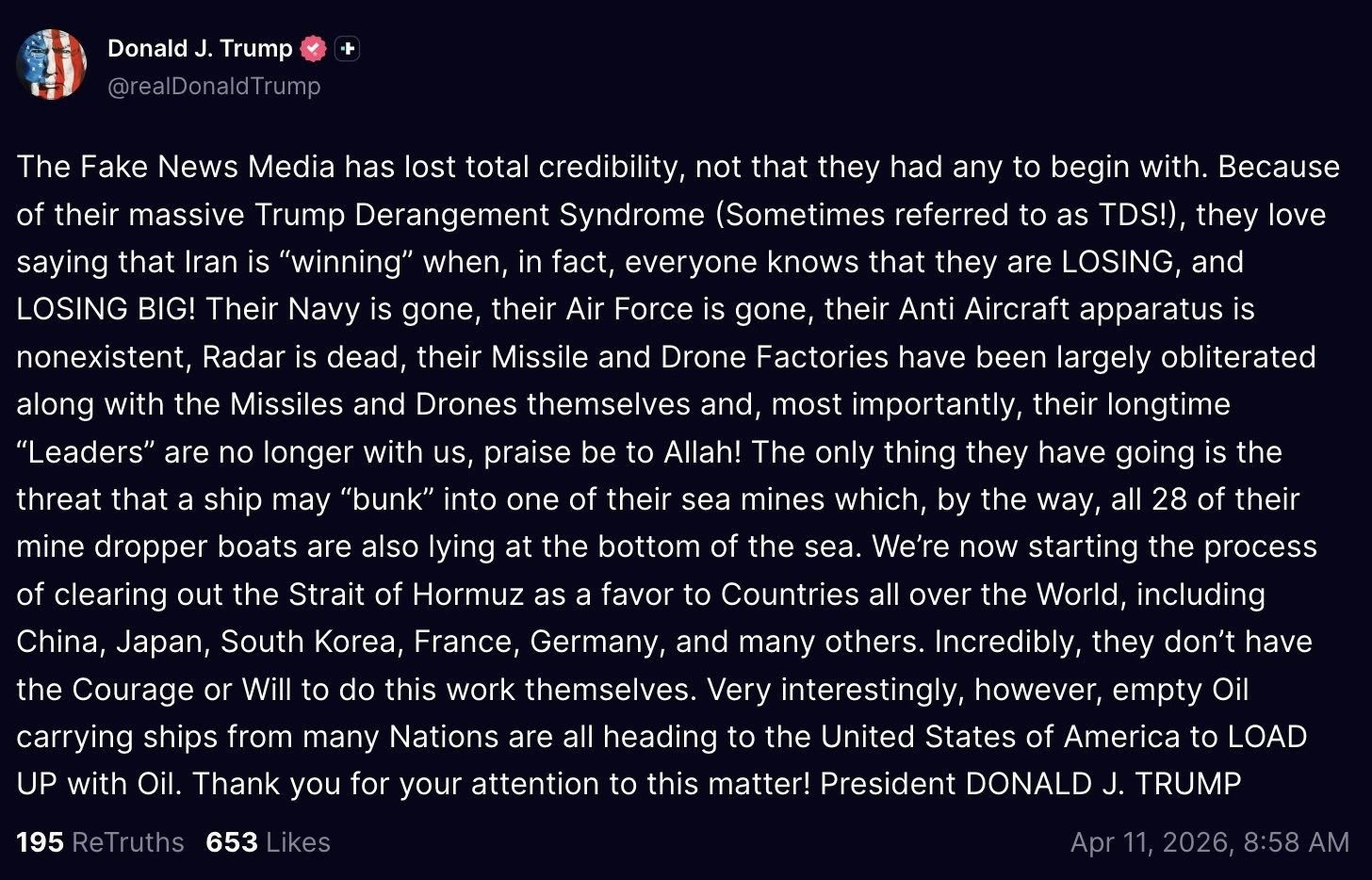 ‘અમે દુનિયા પર ઉપકાર કરી રહ્યા છીએ...’ હોર્મુઝ સ્ટ્રેટમાં દરિયાઈ સુરંગો હટાવવા મુદ્દે ટ્રમ્પનું નિવેદન 2 - image