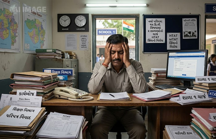 શિક્ષણ વિભાગનો નવો પરિપત્ર વિવાદમાં: HTAT મુખ્ય શિક્ષક સંઘની મુખ્યમંત્રીને રજૂઆત 1 - image