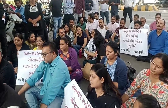 વડોદરા શહેરના સેવાસી રોડ પરની રહેણાંક સોસાયટીમાં કોમર્શિયલ પ્રવૃત્તિ થતા રોષ 1 - image