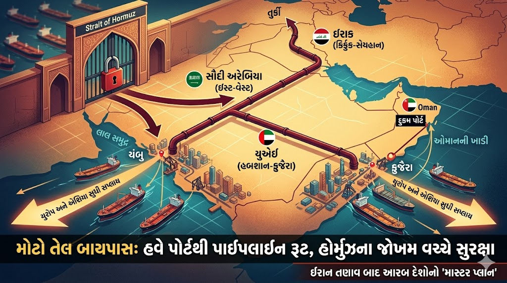 ઈરાનનો ખેલ ખતમ કરવા ખાડી દેશોએ શોધી કાઢ્યો નવો રસ્તો! ઓઇલ પહોંચાડવા માટે હોર્મુઝની જરૂર નહીં રહે 2 - image