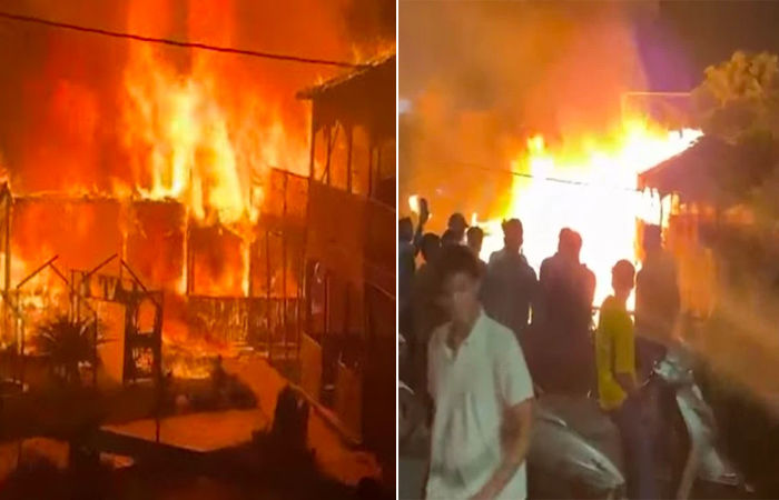 વડોદરાના ગોરવામાં મોડી રાતે ફટાકડાને કારણે રેસ્ટોરાંમાં ભીષણ આગ, અફરાતફરી સર્જાઈ 1 - image