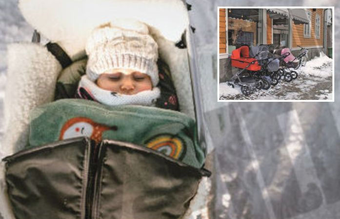 નોર્ડિક દેશોમાં માઈનસ તાપમાનમાં બાળકોને ઘરની બહાર પારણામાં સૂવડાવવાનો રિવાજ 1 - image