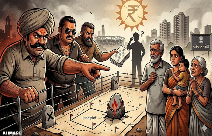 અમદાવાદમાં દર વર્ષે લેન્ડ ગ્રેબિંગની 700 જેટલી ફરિયાદ, 60% દફ્તરે! 5 વર્ષમાં 183 કેસમાં જ FIR 1 - image