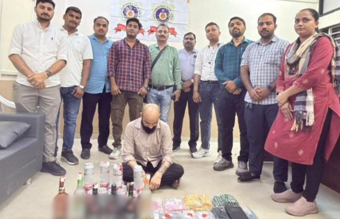 Meth, cocaine and hybrid marijuana seized from Ahmedabad flat, one arrested