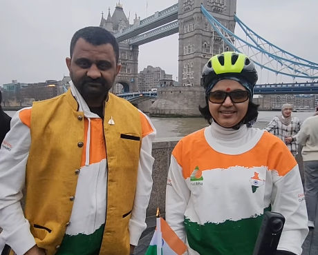 Vadodara’s Nisha Kumari cycles over 17,000 for 210 days to reach London