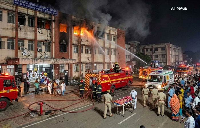 ઓડિશામાં કરુણાંતિકા : SCB હોસ્પિટલના ટ્રોમા કેર સેન્ટરમાં ભીષણ આગ, 10 દર્દીઓના મોત 1 - image