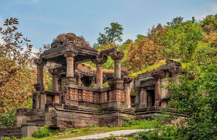 Polo Forest’s ancient temples neglected by govt Liquor bottles trash found in premises