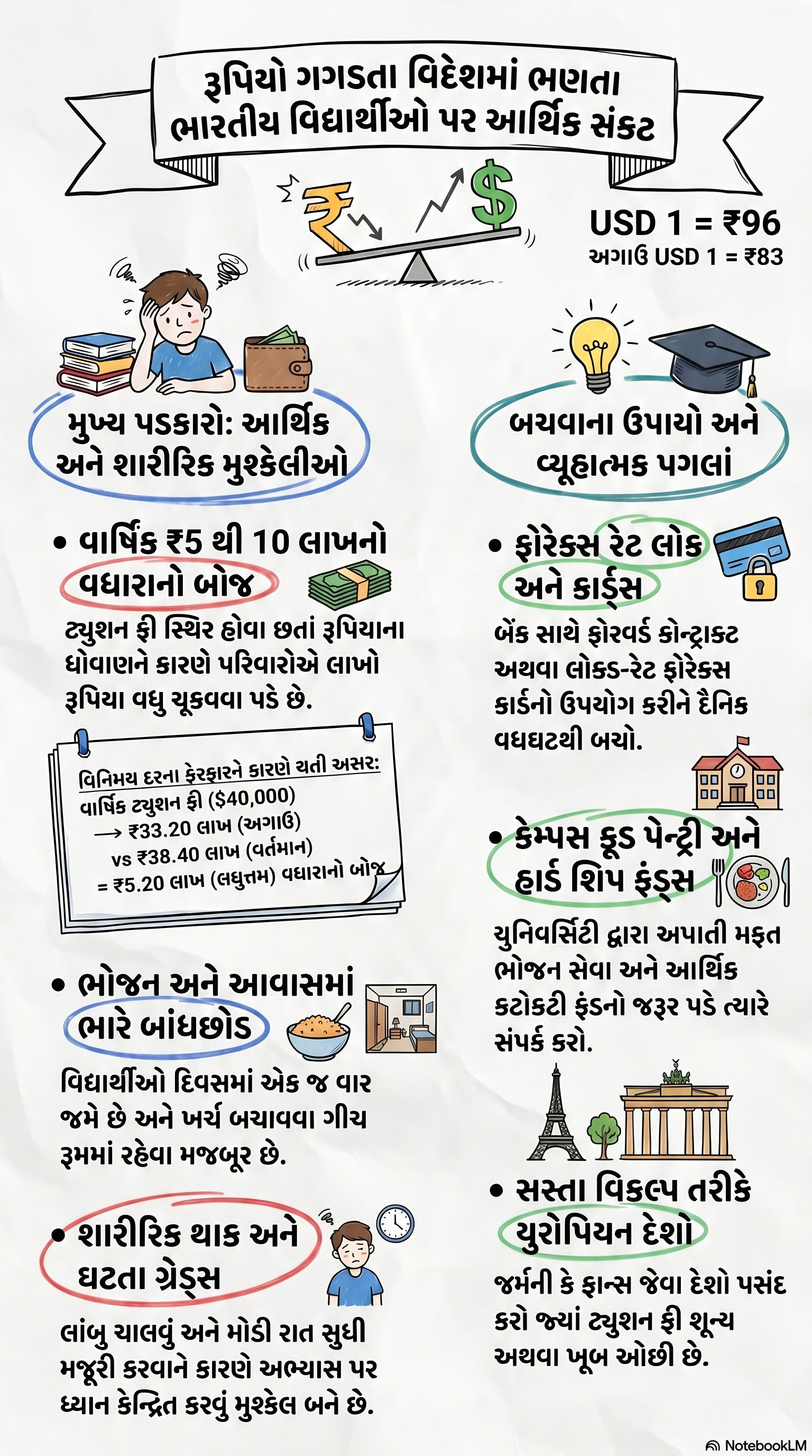 Explainer: રૂપિયો નબળો થતા ભણતર મોંઘું: વિદેશમાં ભારતીય વિદ્યાર્થીઓ ભૂખ્યા રહેવા અને મજૂરી કરવા મજબૂર 2 - image