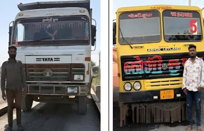જામનગર જિલ્લાના જોડીયા પંથકમાંથી રેતીની ગેરકાયદે હેરાફેરી કરતા બે ડમ્પર ઝડપાયા 1 - image