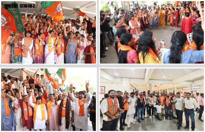 ગુજરાતમાં ઝાલમુરી-રસગુલ્લા સાથે પશ્ચિમ બંગાળની જીતની ઉજવણી: CM પણ પડીકું લેવા લાઈનમાં ઊભા રહ્યા! 3 - image