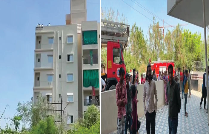 પત્ની હેરાન કરે છે, નજીક આવશો તો કુદી પડીશ..! કોમ્પ્લેક્સ પર ચડી ગયેલા યુવકના રેસ્ક્યુ માટે હાઈ વૉલ્ટેજ ડ્રામા 2 - image