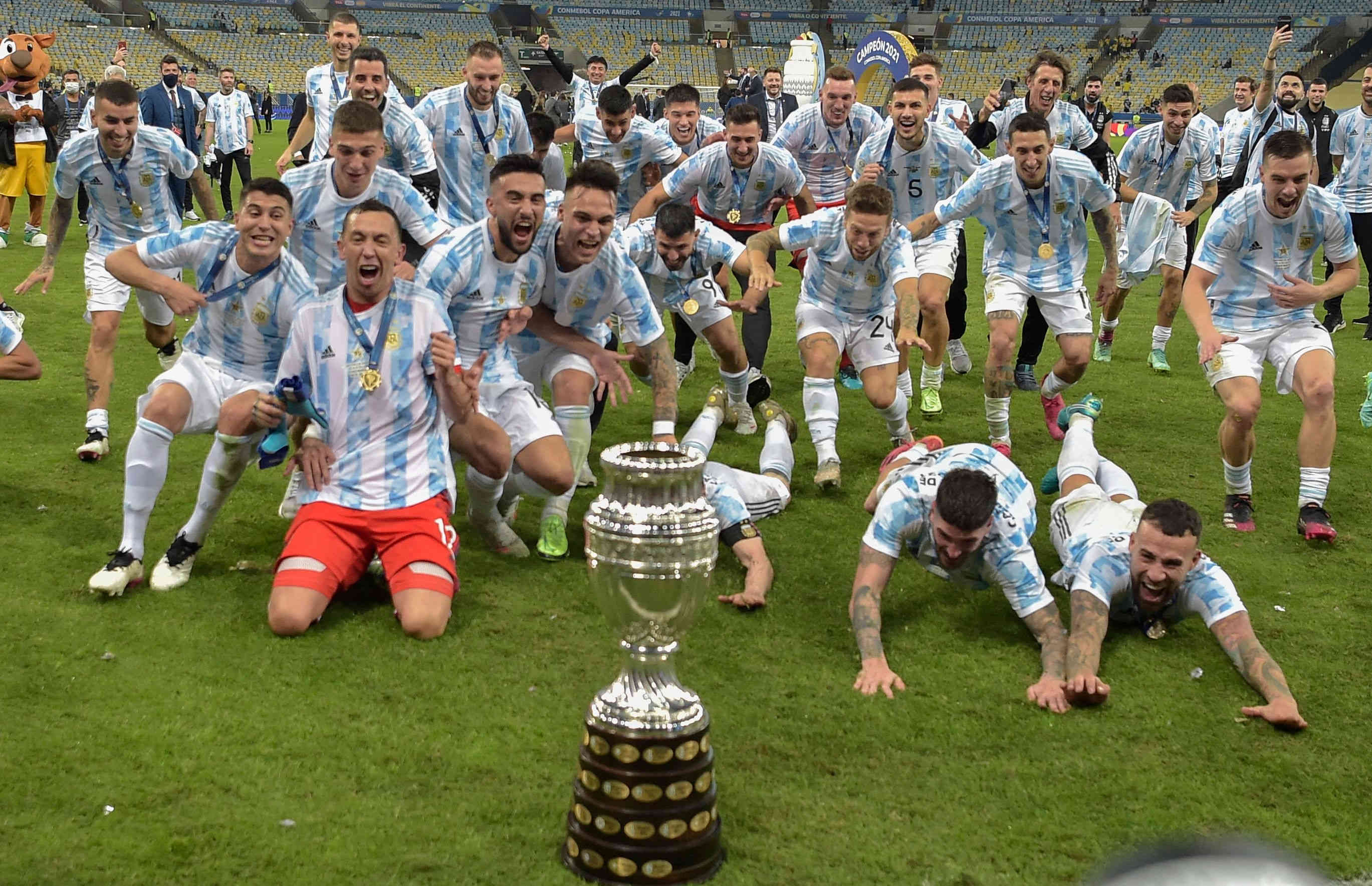 The first title in Messi's 16-year career The first title in Messi's 16-year career