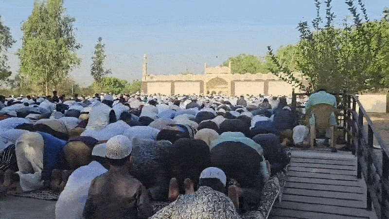 ગુજરાતમાં ઈદની રોનક: સાણંદથી શહેરા સુધી ઈદગાહમાં ઉમટી ભીડ, ધોળકા અને નસવાડીમાં કોમી એકતાના દર્શન 4 - image