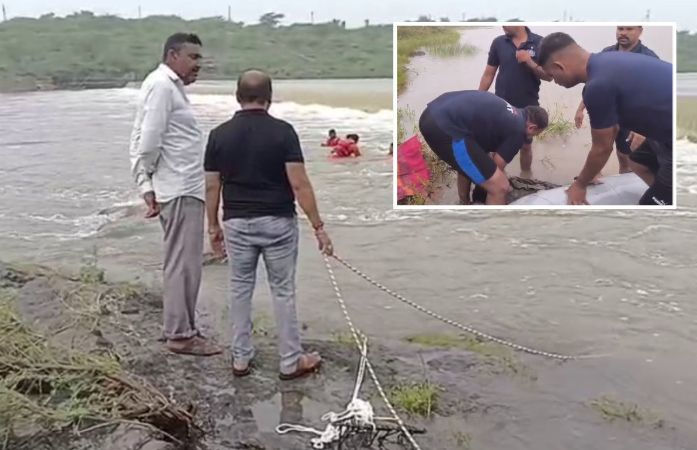 ધાતરવડી નદીમાં ડૂબી ગયેલા ચારેય યુવકોના મૃતદેહ મળ્યા, મૃતકોમાં ત્રણ સગા ભાઈનો સમાવેશ 3 - image