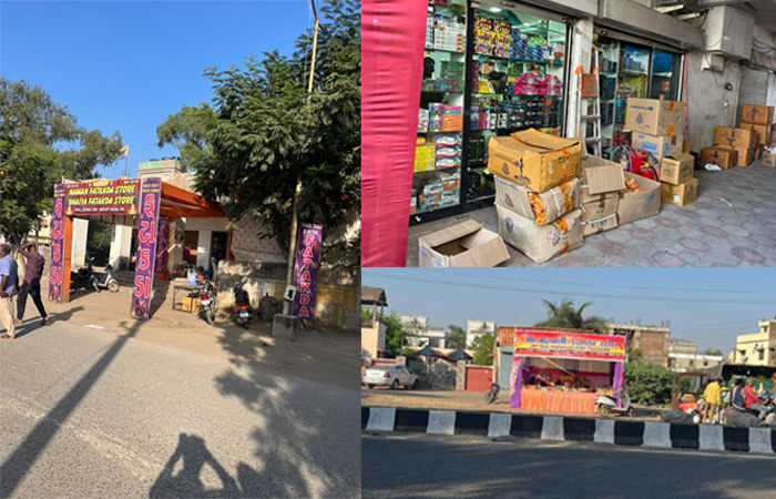 અંજારમાં લાયસન્સ લઇ 50 વેપારીઓએ બજાર માંડીને લાયસન્સ વગરના 60થી વધુ પંડાલો લાગ્યા 1 - image