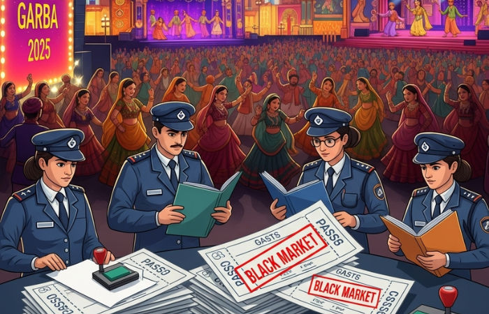 GST raids at Ahmedabad’s top garba venues over allegations of blackmarketing of tickets