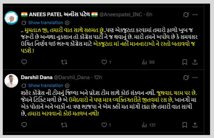 'એકજૂટતા વગર પ્રચાર નકામો..', મુમતાઝ પટેલની સૂચક ટકોરથી ભરૂચમાં રાજકારણ ગરમાયું 3 - image