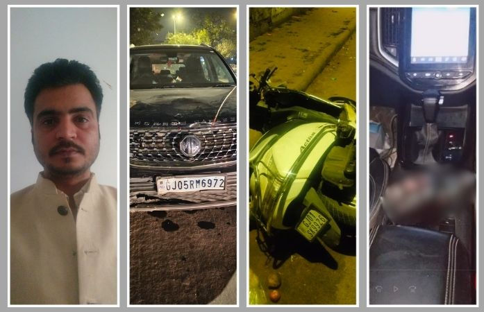 અમદાવાદના નરોડામાં નશામાં ધૂત કાર ચાલકનો આતંક, દંપતી અને બાળકીને અડફેટે લેતા લોકોમાં રોષ 1 - image