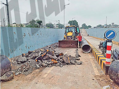 rs 13 crore underpass in Ahmedabad’s Chandkheda missing drainage facilities