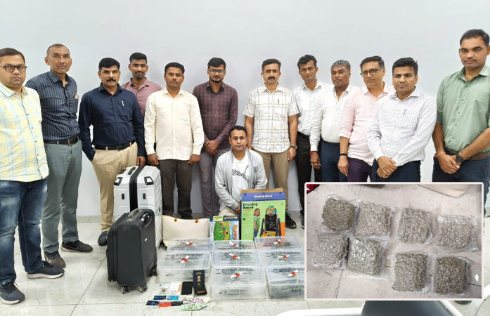 સુરત એરપોર્ટ પરથી કરોડોનું ડ્રગ્સ ઝડપાયું: બેંગકોકથી આવેલા મુસાફર પાસેથી 4 કિલો હાઇડ્રોપોનિક વીડ જપ્ત 1 - image