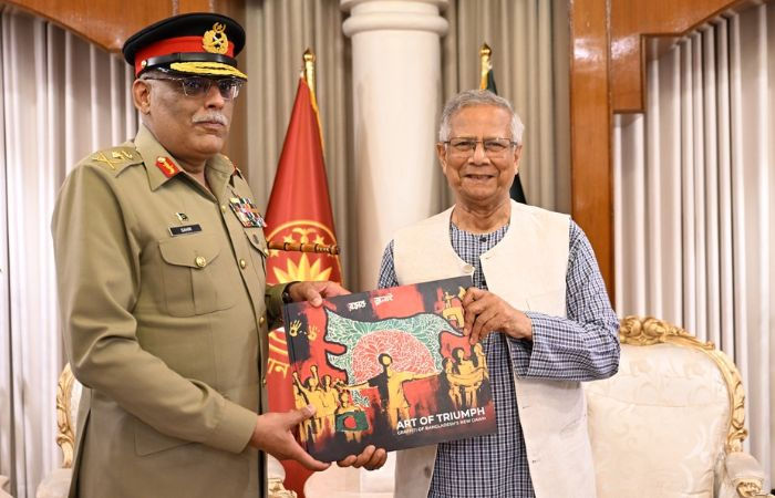 Bangladesh chief advisor Yunus gifts map to Pakistan General showing India’s Northeast in Bangladesh stirs row