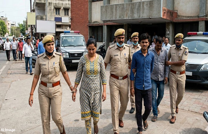 જામનગરના પૂર્વ વિપક્ષના નેતાના ભત્રીજા વગેરે પર ફાયરિંગ કરવાના ગુનામાં એક મહિલા સહિત વધુ 3 આરોપીઓ પકડાયા 1 - image