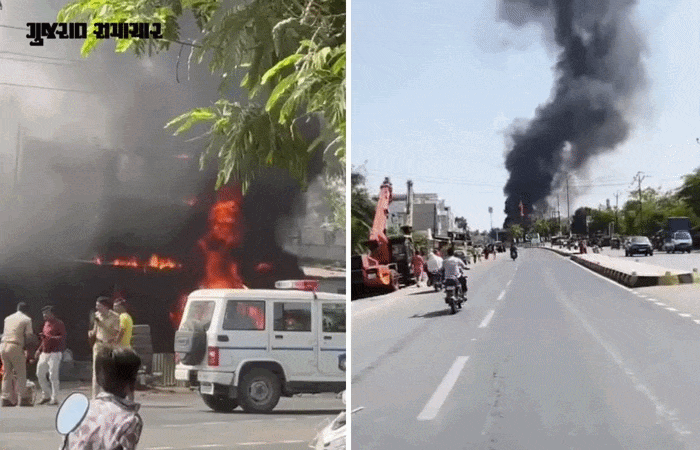 ધંધુકામાં યુવાનની હત્યા બાદ ભારેલા અગ્નિ જેવી સ્થિતિ, બે જૂથો વચ્ચે અથડામણ અને આગચંપી 4 - image