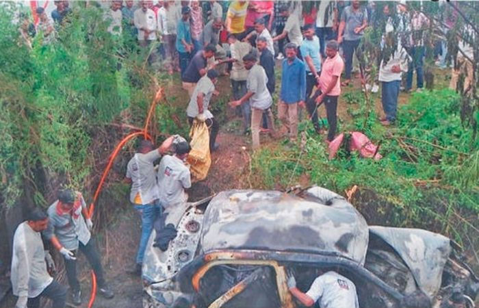 Eight of family charred to death in accident near Surendranagar