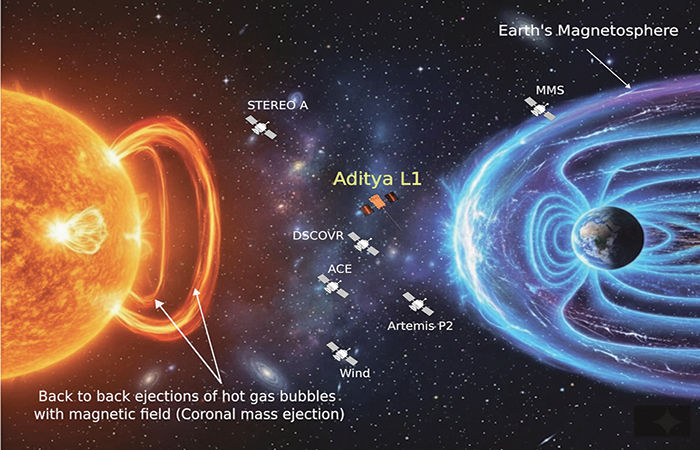 સૌરતોફાન ગેનન પાછળ ચુંબકીય ક્ષેત્ર જવાબદાર : આદિત્ય-એલ1નું સંશોધન 1 - image