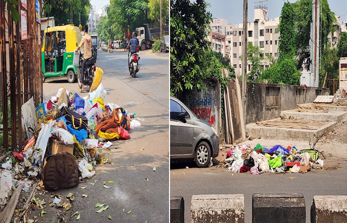 દિવાળી પહેલા સુરતની સ્વચ્છતામાં ઘટાડો, શહેરમાં કચરાના ઢગ માટે પાલિકા-પ્રજા બંને જવાબદાર 2 - image