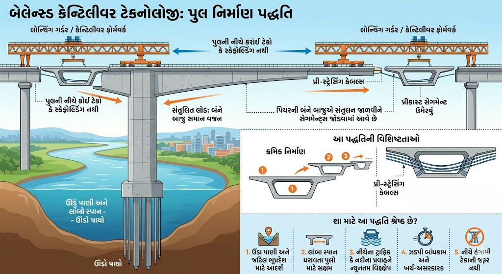 અમદાવાદમાં બુલેટ ટ્રેન દોડાવવા સાબરમતી નદી પર 12 માળની બિલ્ડિંગ જેટલો ઊંચો પુલ તૈયાર 5 - image