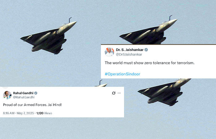 'ભારતીય સૈન્ય પર ગર્વ, જય હિન્દ...' પાકિસ્તાન પર એરસ્ટ્રાઇક બાદ રાહુલ-જયશંકર-ઓવૈસીની પ્રતિક્રિયા 1 - image