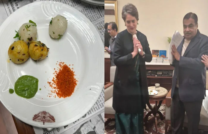 VIDEO: 'રાહુલ ગાંધીનું કામ કરી આપ્યું બહેનનું નહીં કરું તો...', પ્રિયંકા ગાંધી અને નિતિન ગડકરી વચ્ચે હસી મજાક 2 - image