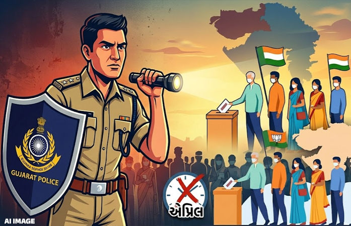 ગુજરાત રાજ્યમાં કુલ 11000 બુથ સંવેદનશીલ, ચૂંટણી ન પતે ત્યાં સુધી પોલીસની રજા રદ 1 - image