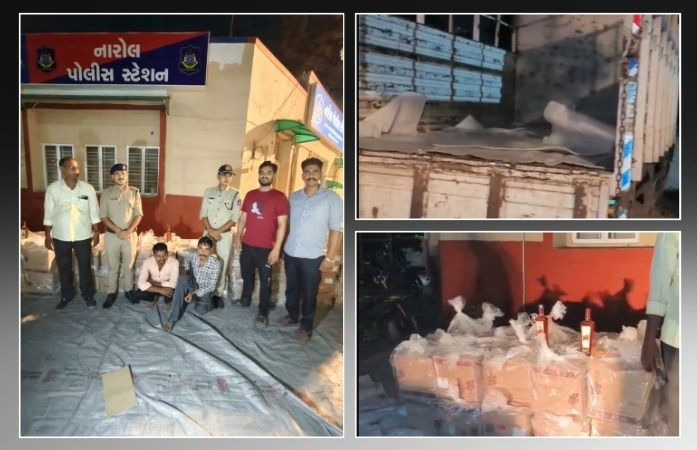 નારોલ પોલીસ ઊંઘતી રહી અને PCBએ રેડ મારી બે આરોપી સાથે લાખો રૂપિયાનો દારુ ઝડપ્યો 1 - image
