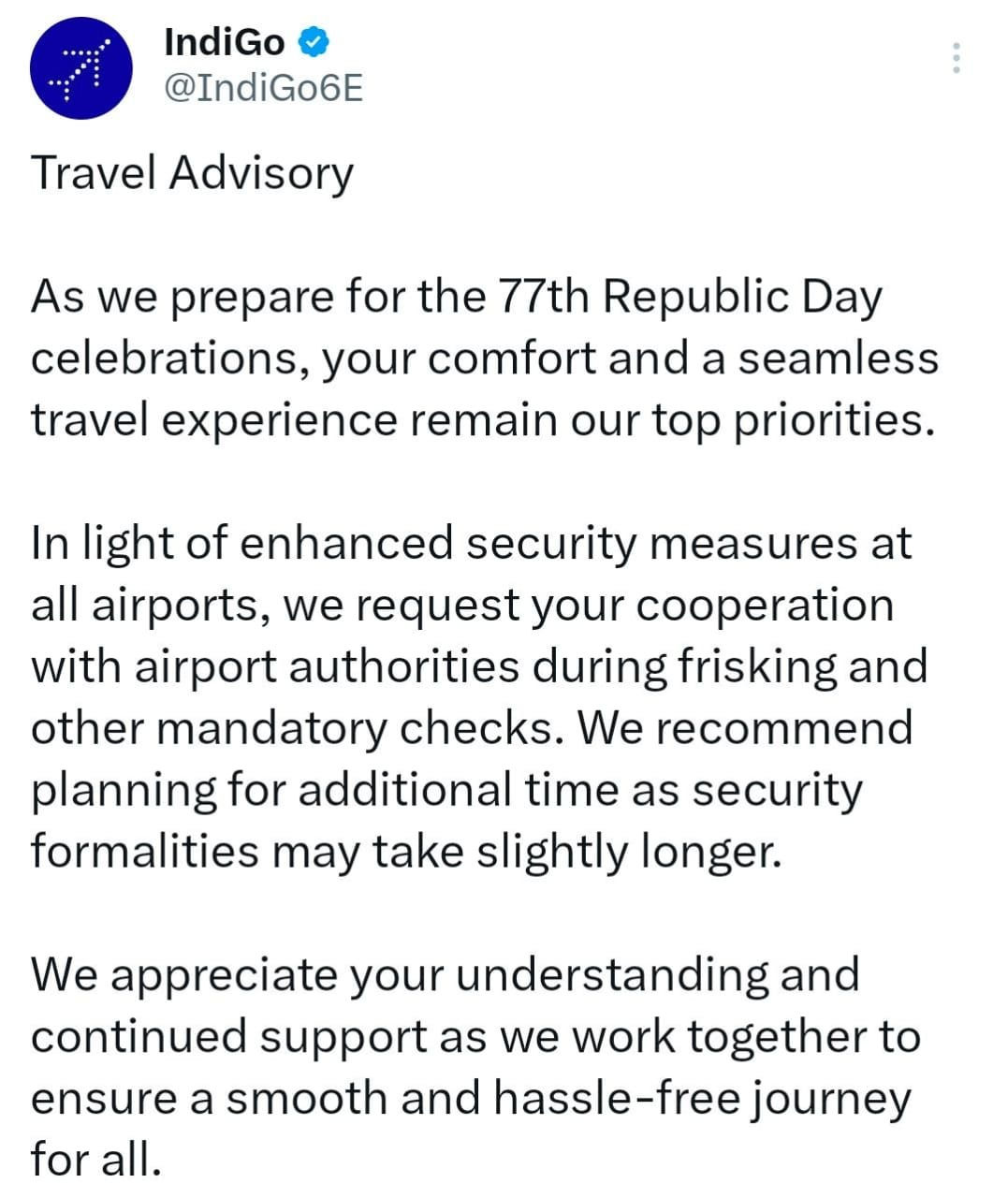 અમદાવાદ ઍરપોર્ટ પર હાઇ-ઍલર્ટ જાહેર, મુસાફરોને 3 કલાક વહેલા પહોંચવા સૂચના 3 - image