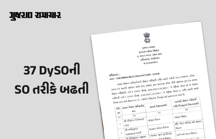 રાજ્ય સરકાર દ્વારા 37 DySOને SO તરીકે અપાઈ બઢતી, જુઓ આખી યાદી 2 - image