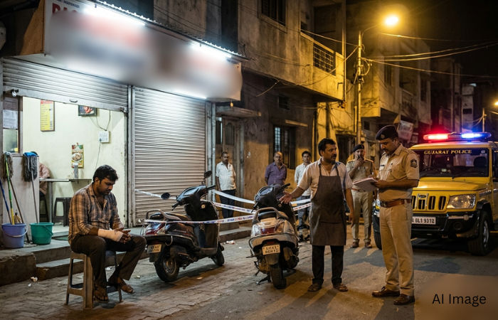 Manchurian order sparks late-night brawl, fast-food owner stabbed in Ahmedabad