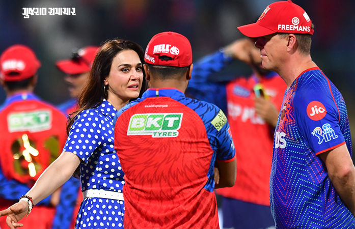 પંજાબની જીત બાદ પ્રીતિ ઝિન્ટાએ પ્રિયાંશ આર્યાને પંચ માર્યો!