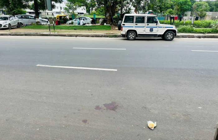 Scooterist killed in hit and run near Palladium mall accused auto driver flees spot