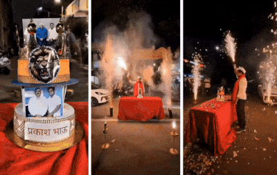 Video: હવે સુરતમાં ભાજપના કોર્પોરેટરની જાહેર રસ્તે આતશબાજી સાથે બર્થ-ડે ઉજવણી, પોલીસનું મૌન 2 - image
